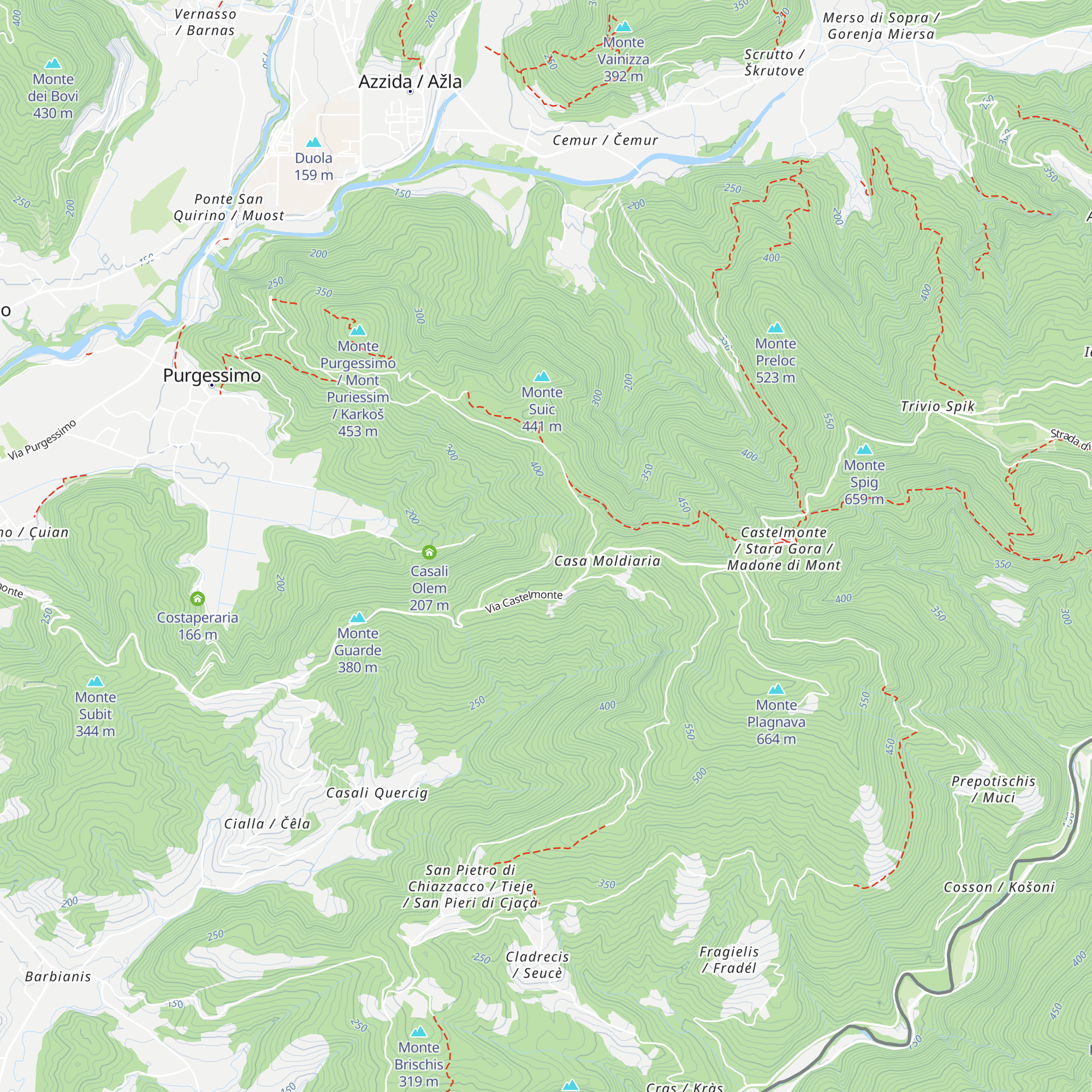 Grudina map