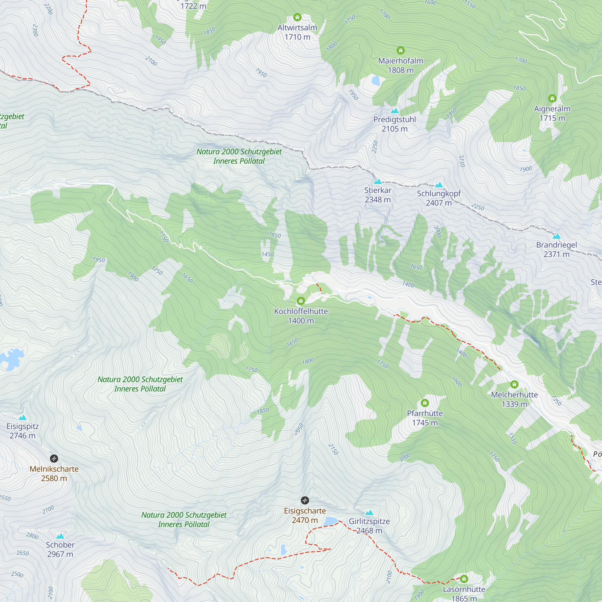Kochlöffelhütte map