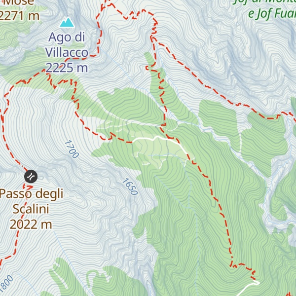 Map of Malga Grantagar / Viška planina