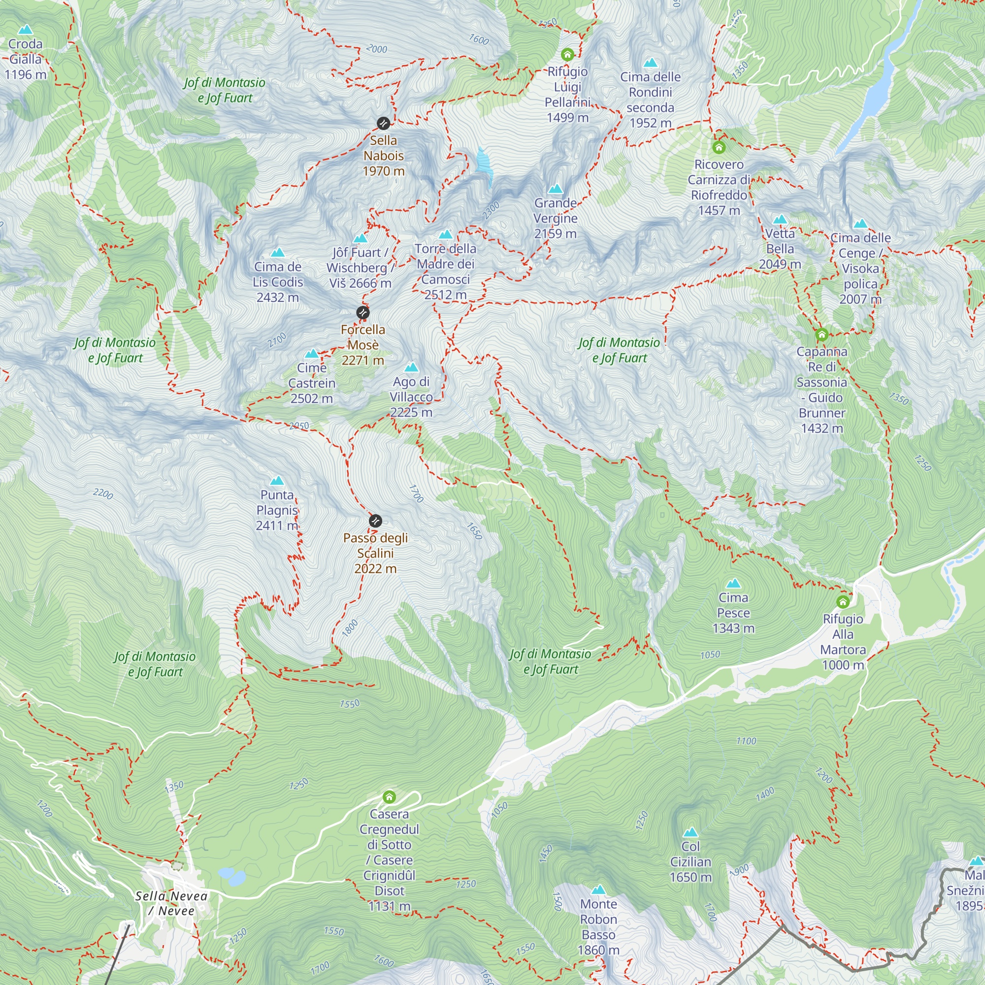 Malga Grantagar / Viška planina map