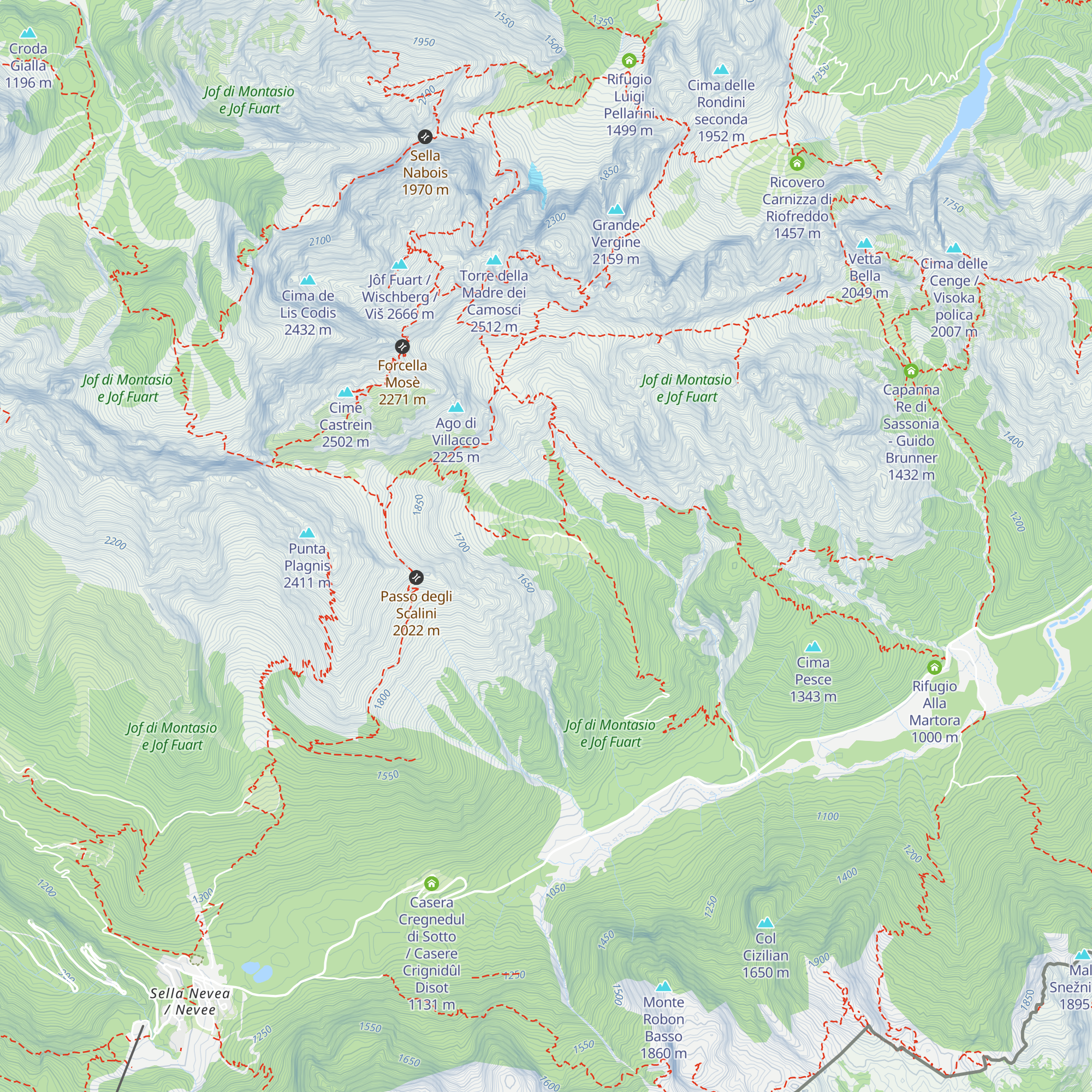 Malga Grantagar / Viška planina map