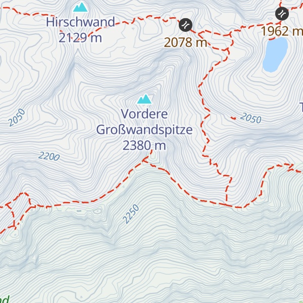 Map of Hintere Großwandspitze