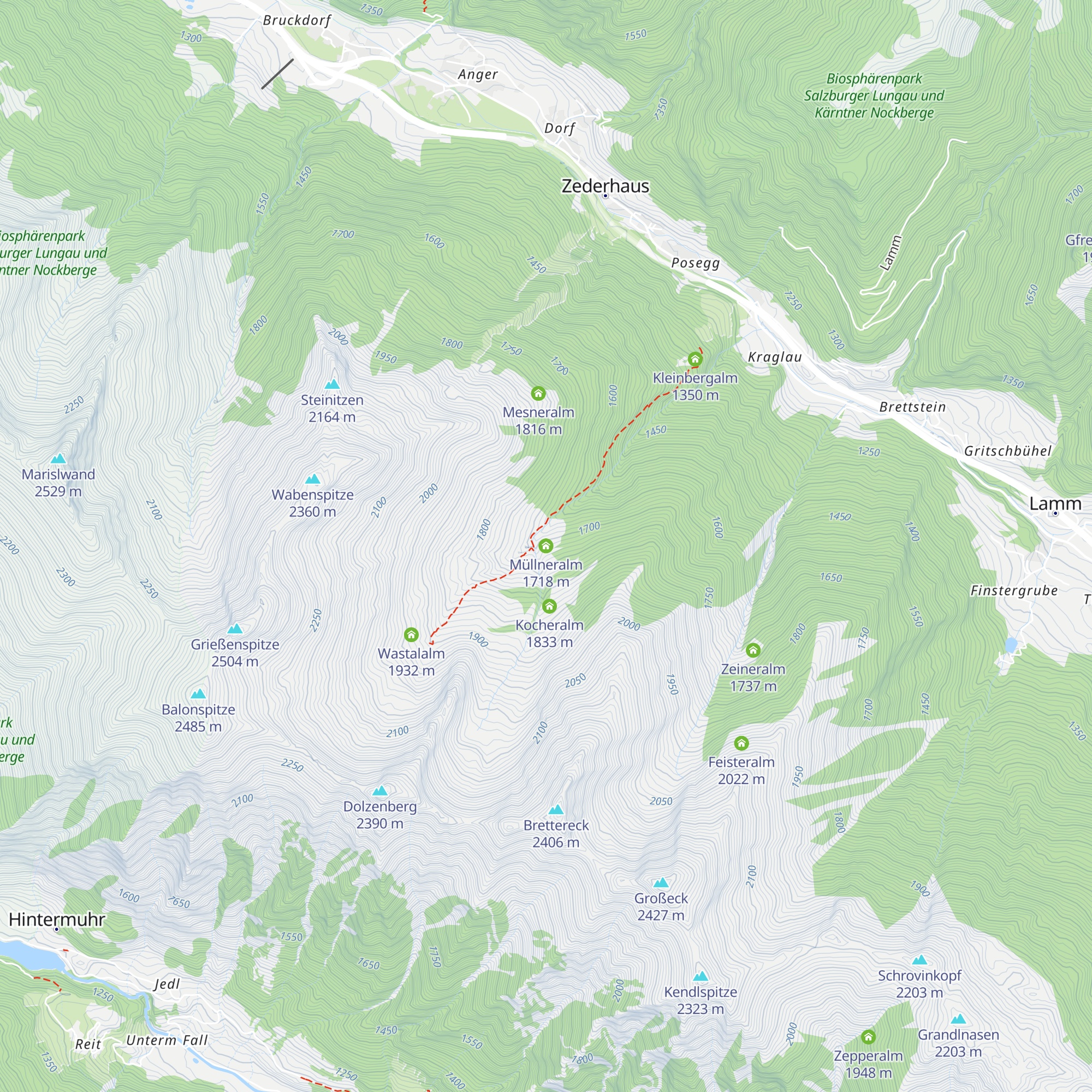 Müllneralm map