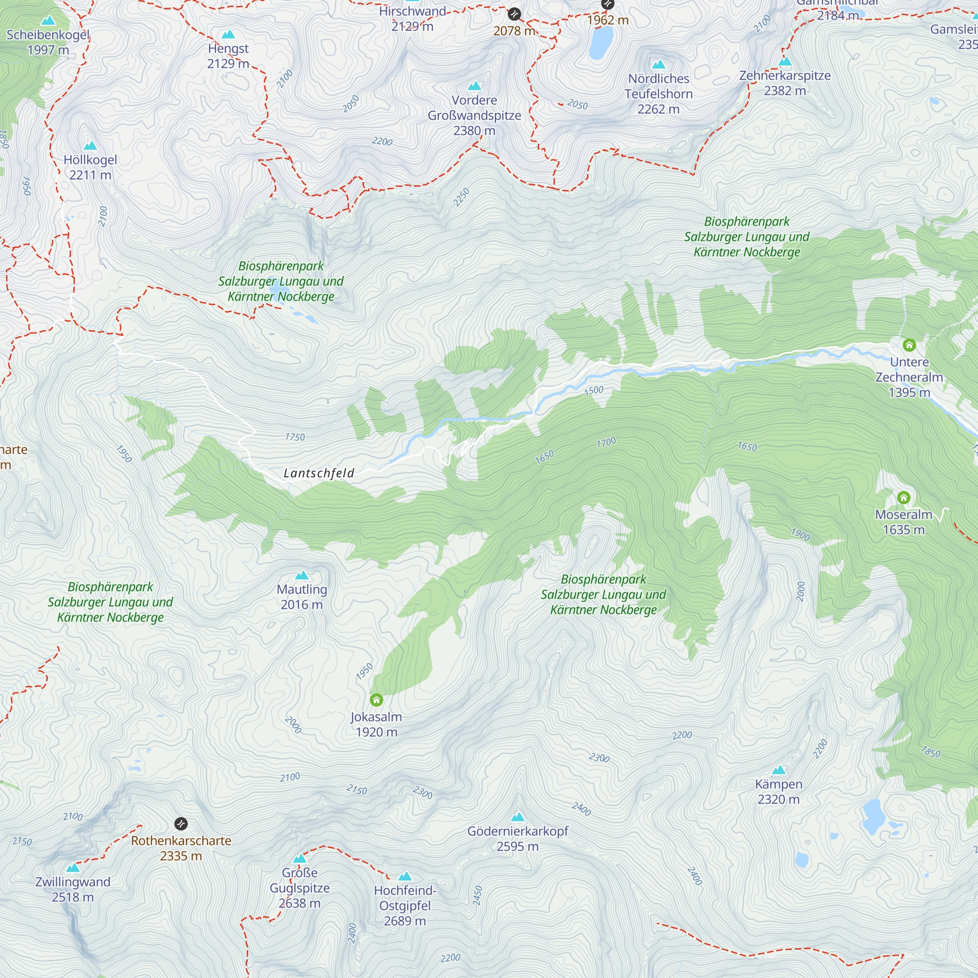 Fellnerhütte map