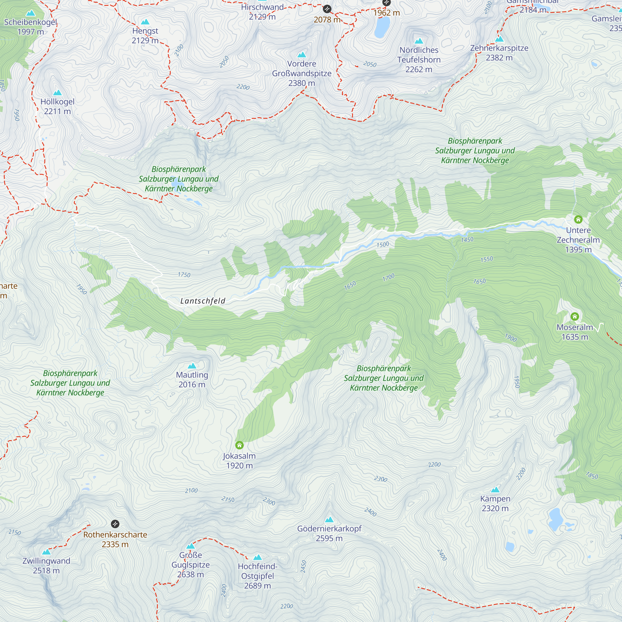 Fellnerhütte map