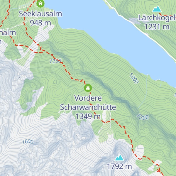 Map of Vordere Scharwandhütte