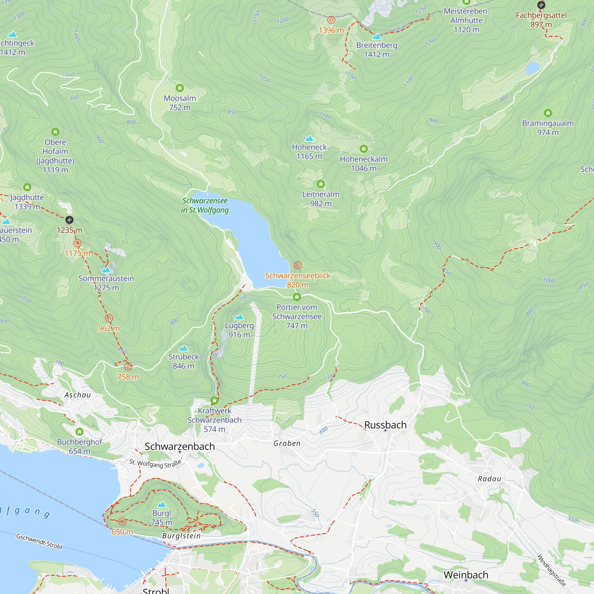 Portier vom Schwarzensee map