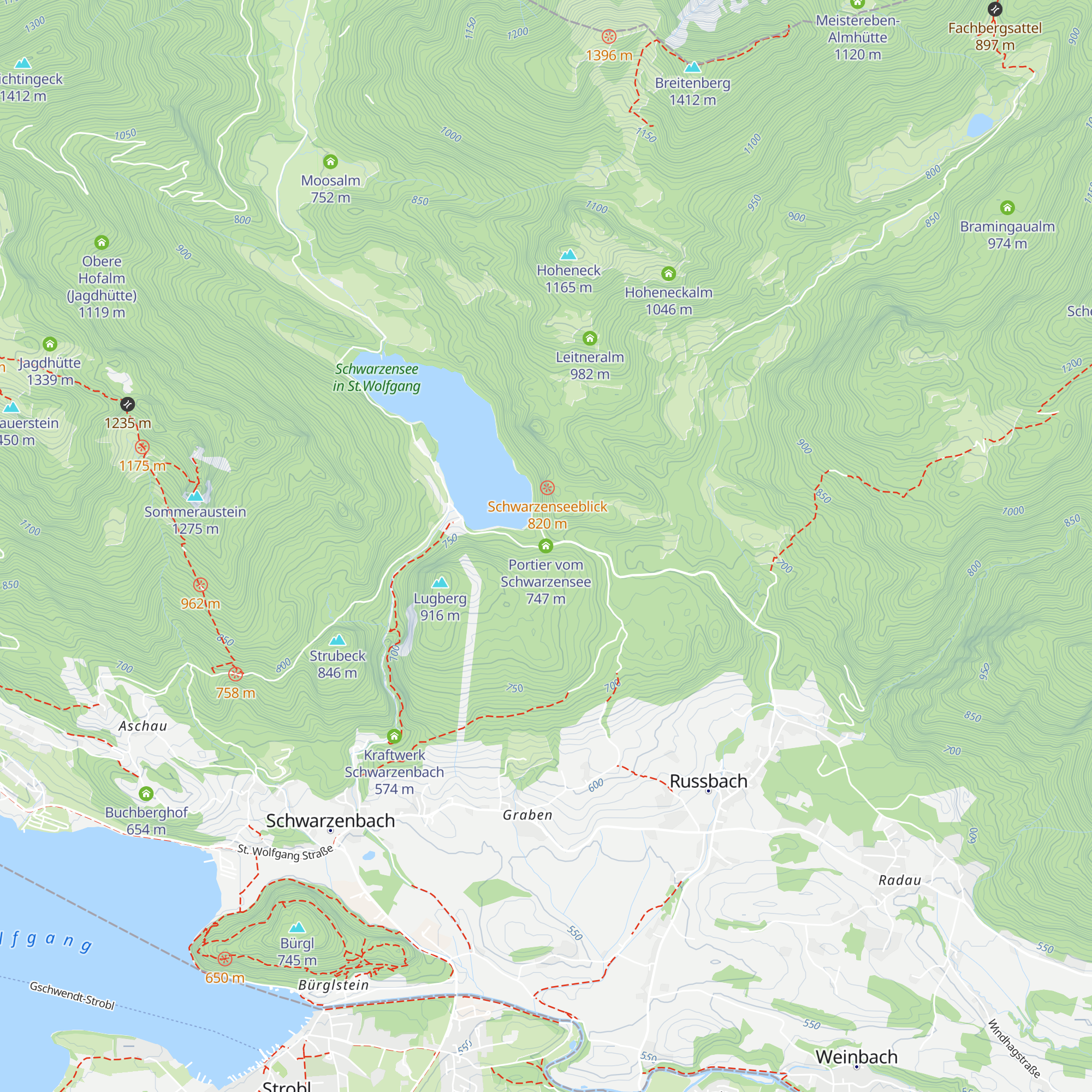 Portier vom Schwarzensee map