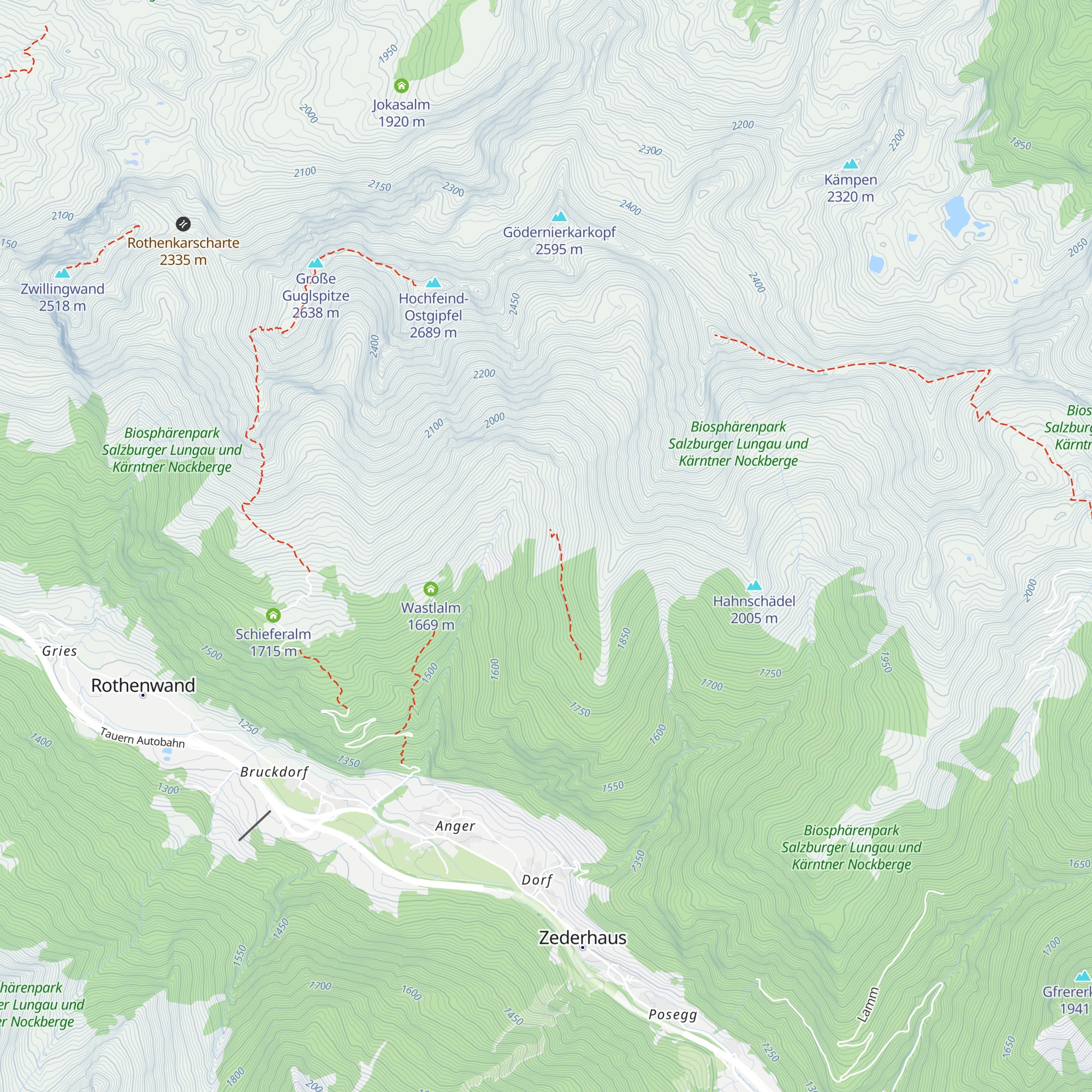 Grandlalm map