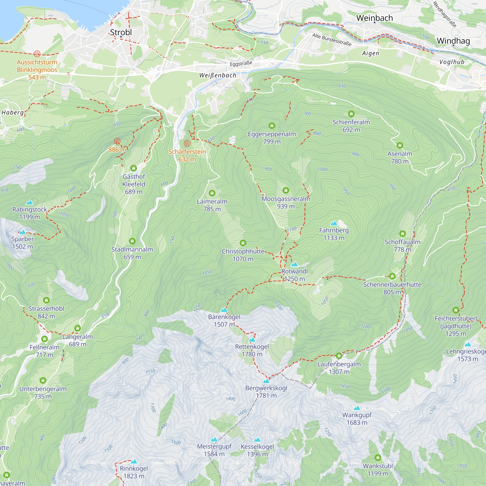 Christophhütte map