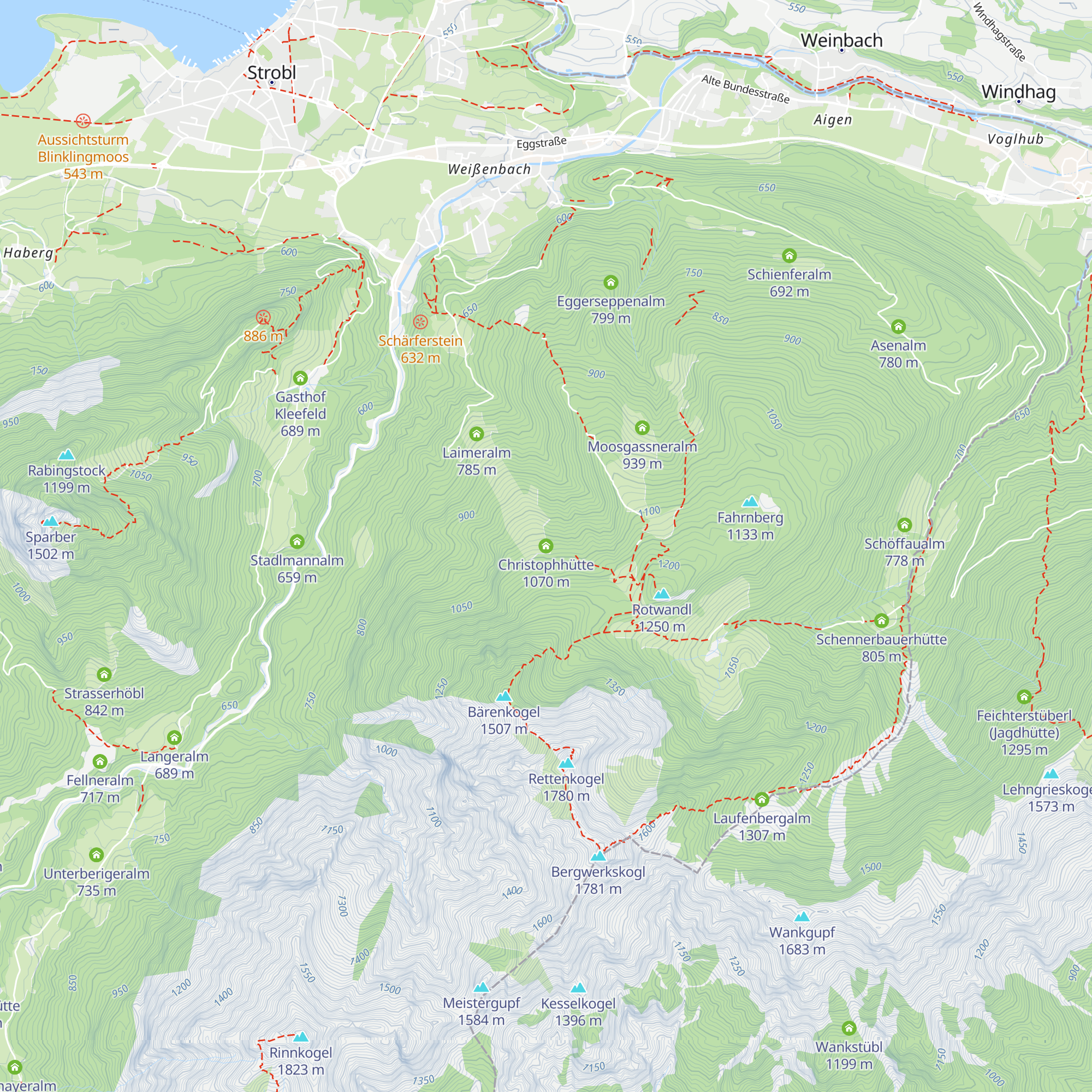 Christophhütte map