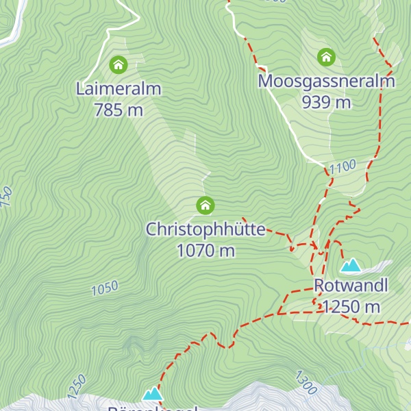 Map of Christophhütte