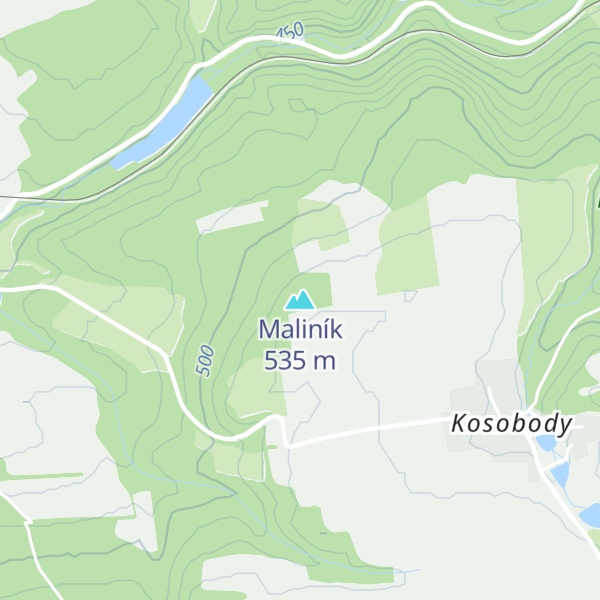 Map of Maliník