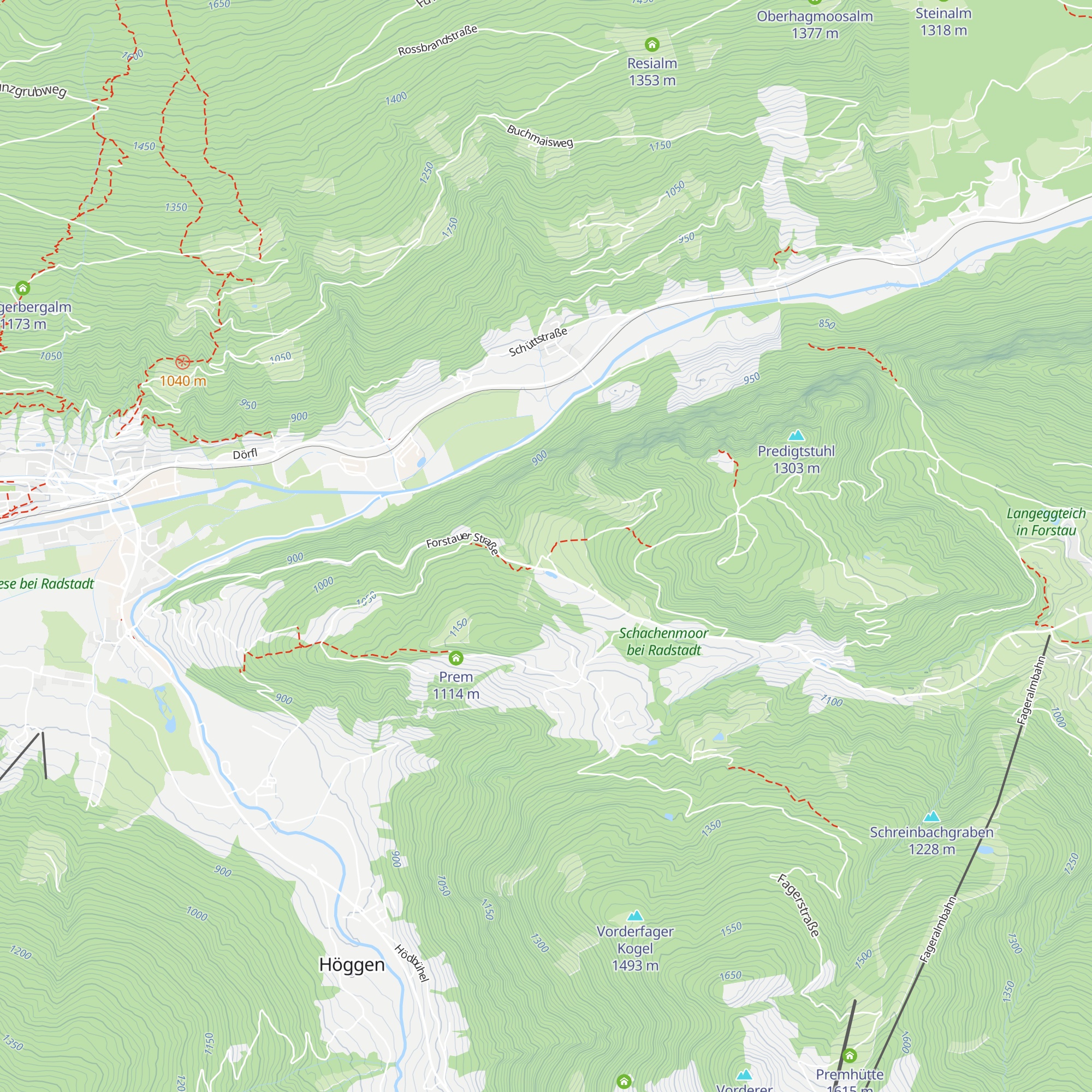 Seitenalm map
