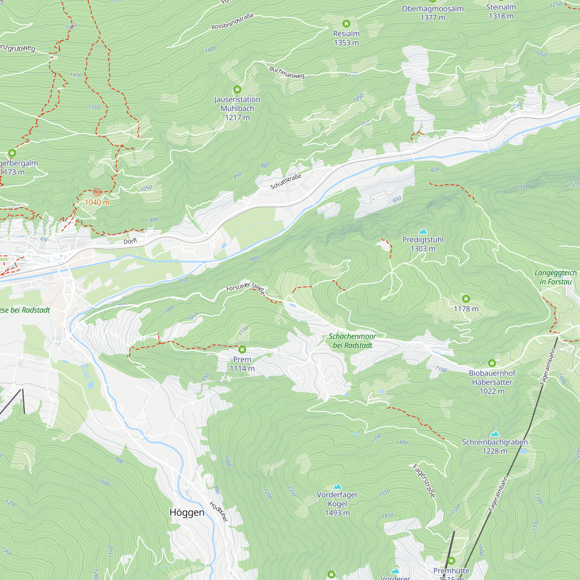 Seitenalm map
