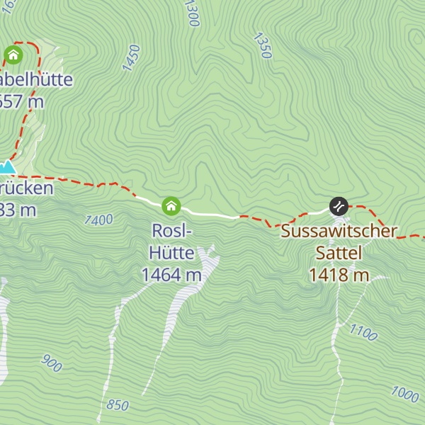 Map of Jarnig Hütte