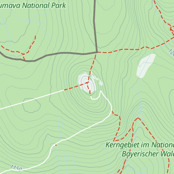 Map of Lusen