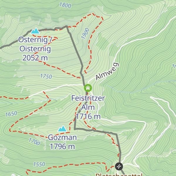 Map of Feistritzer Alm
