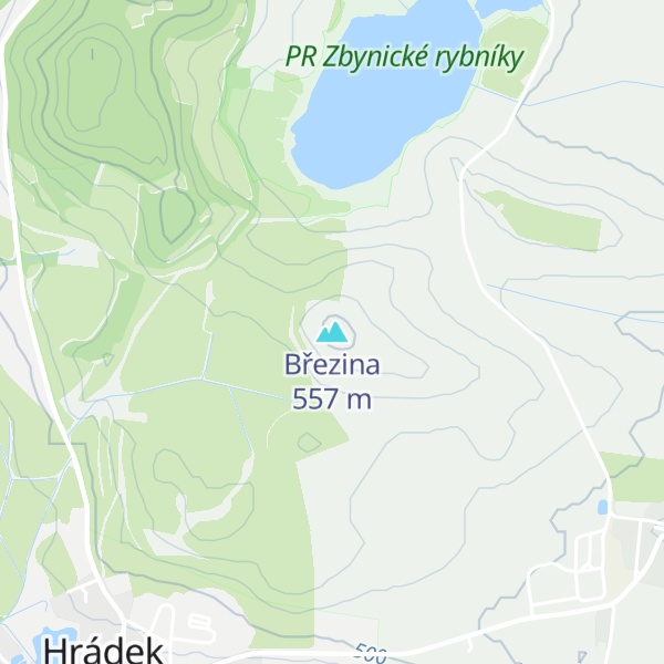 Map of Březina