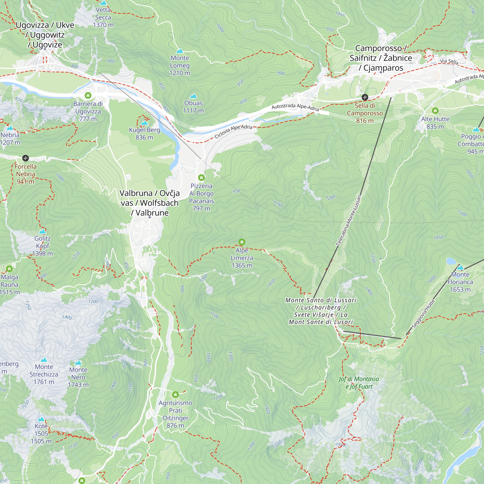 Alpe Limerza map