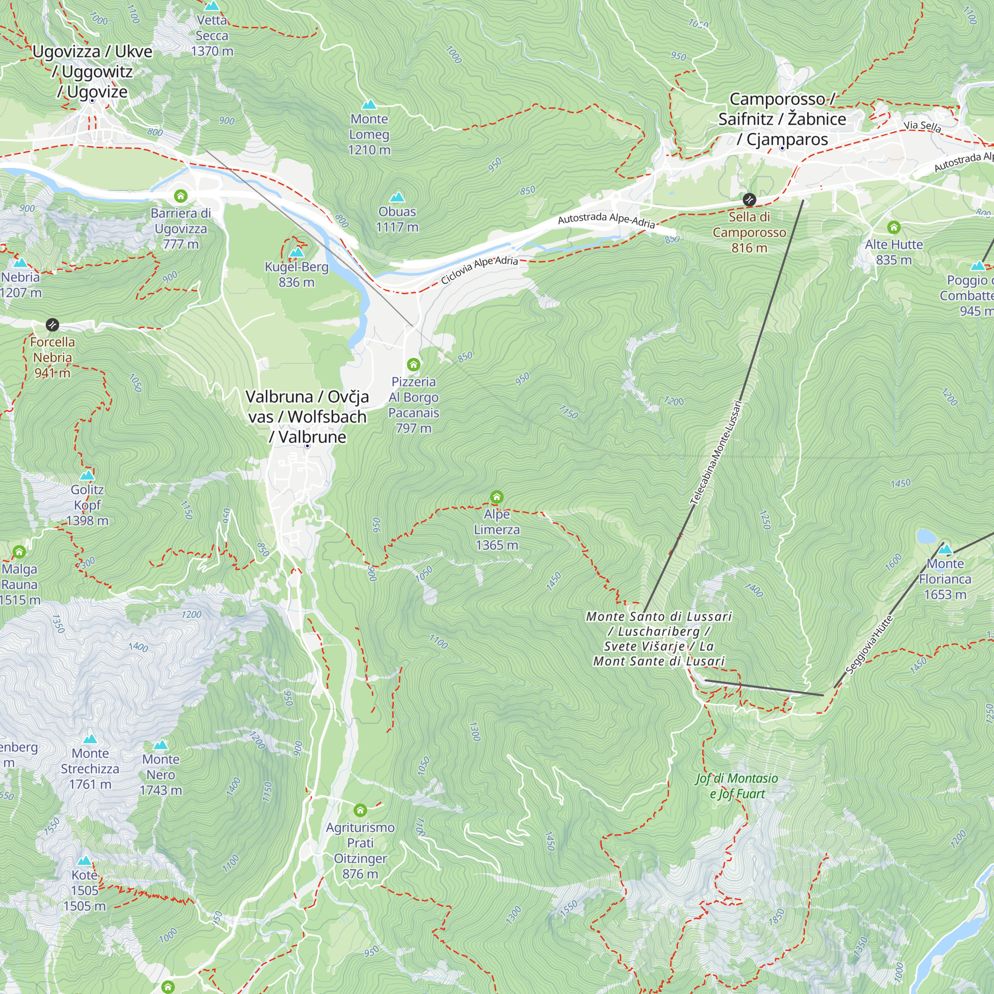 Alpe Limerza map