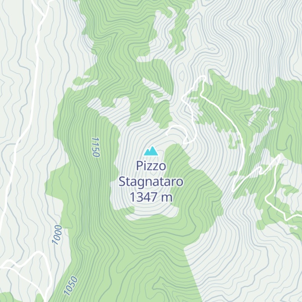 Map of Pizzo Stagnataro