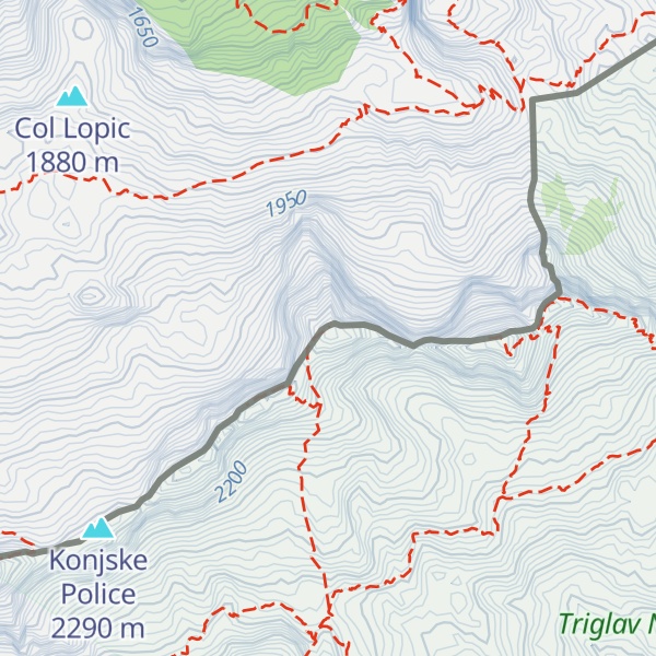 Map of Monte Cergnala