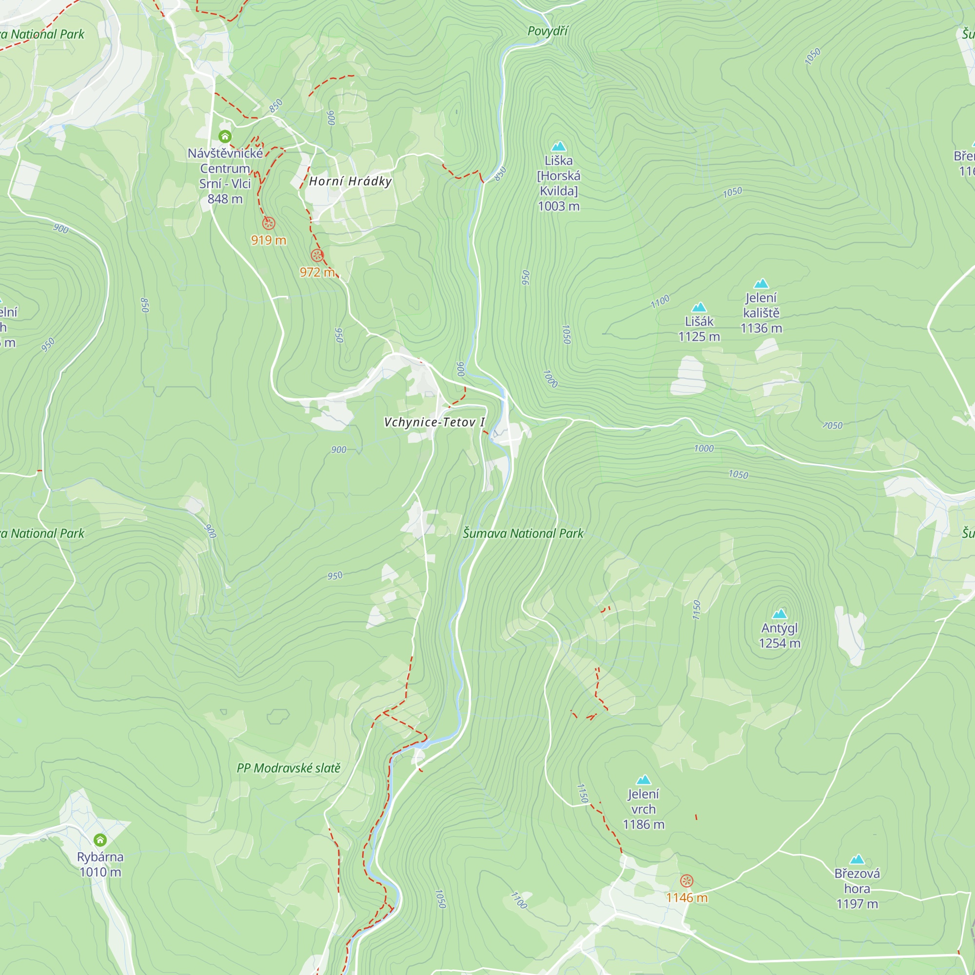 Chata Antygl map