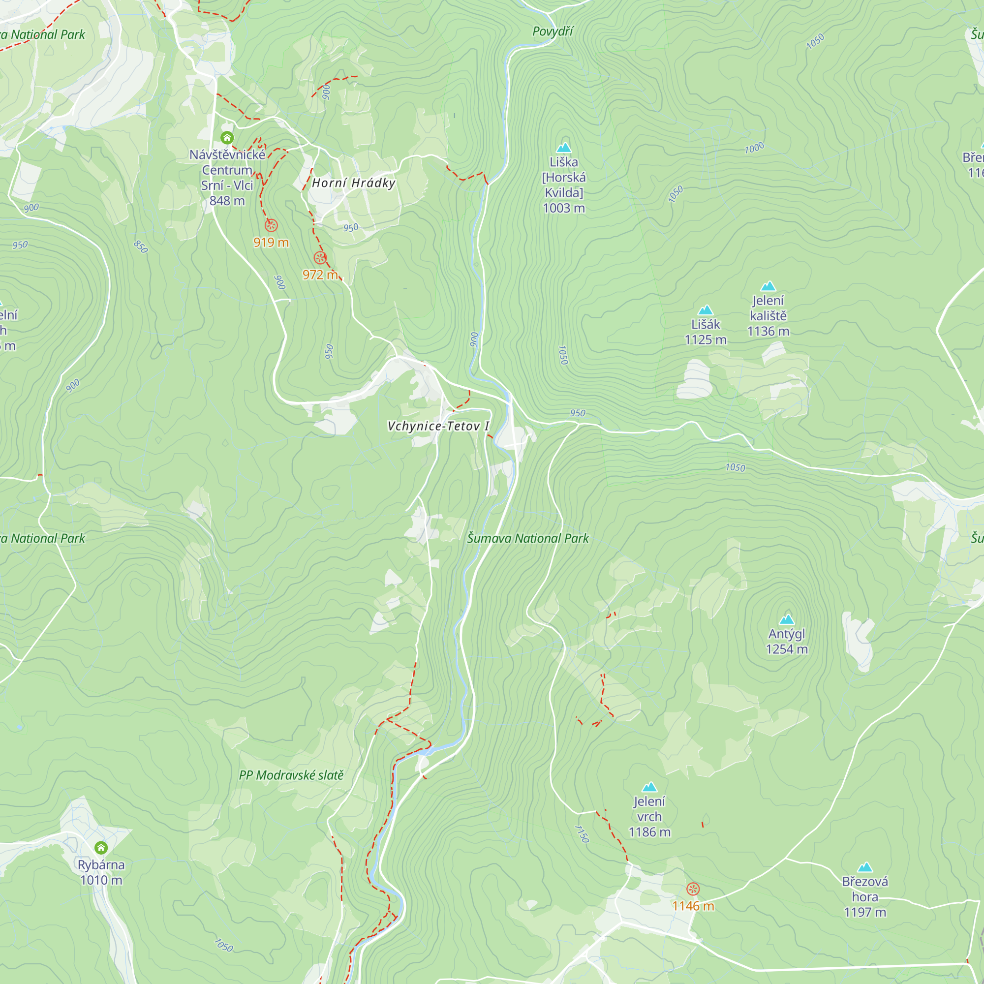 Chata Antygl map