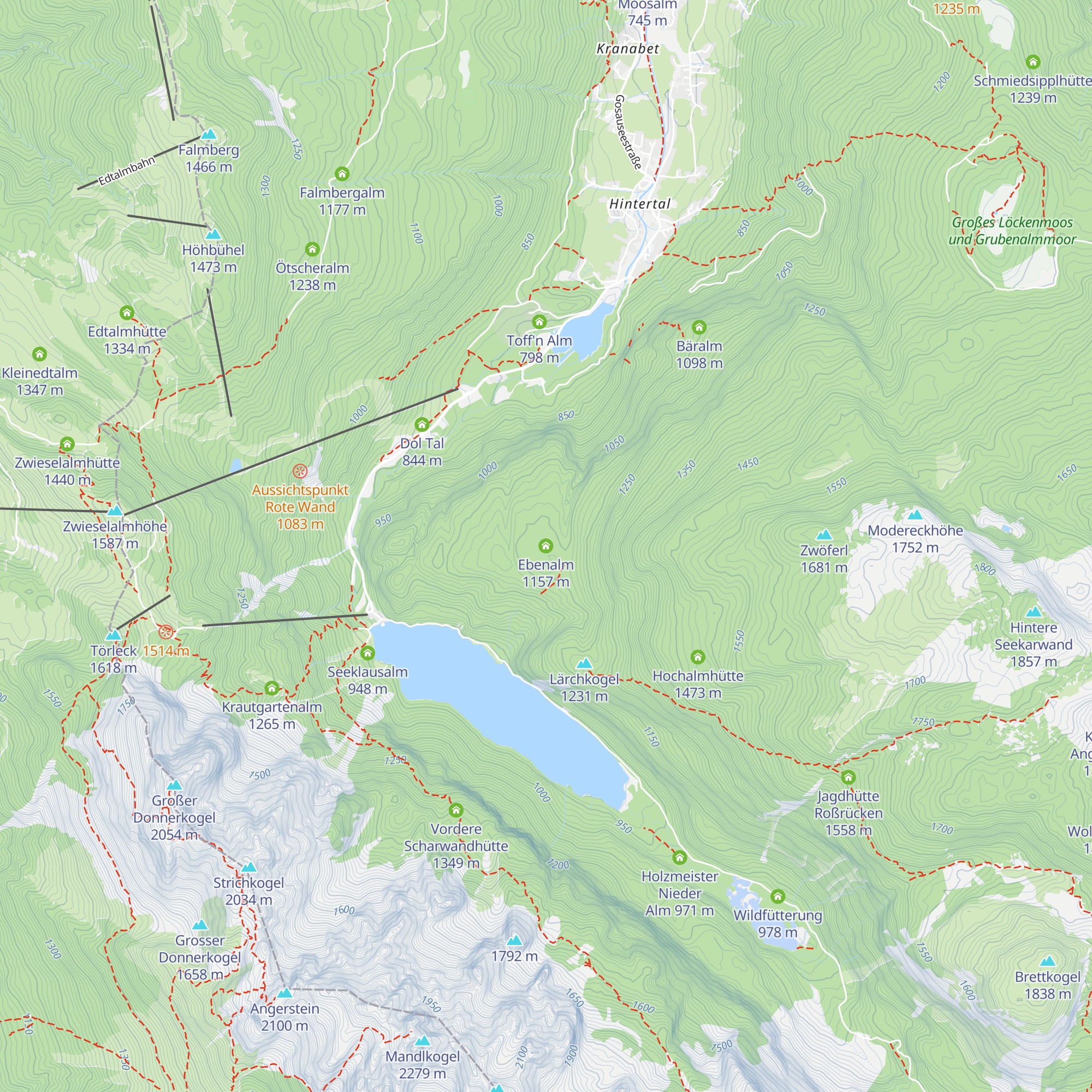 Ebenalm map