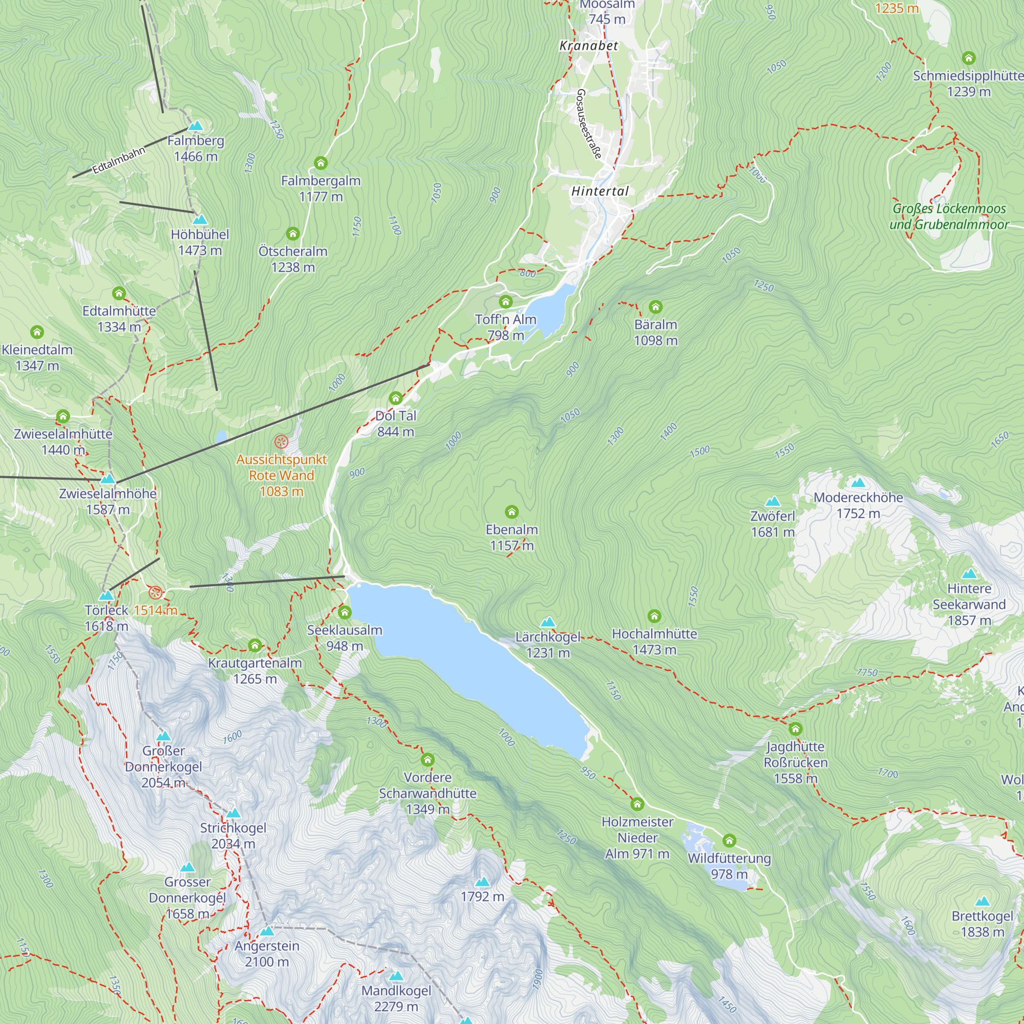 Ebenalm map