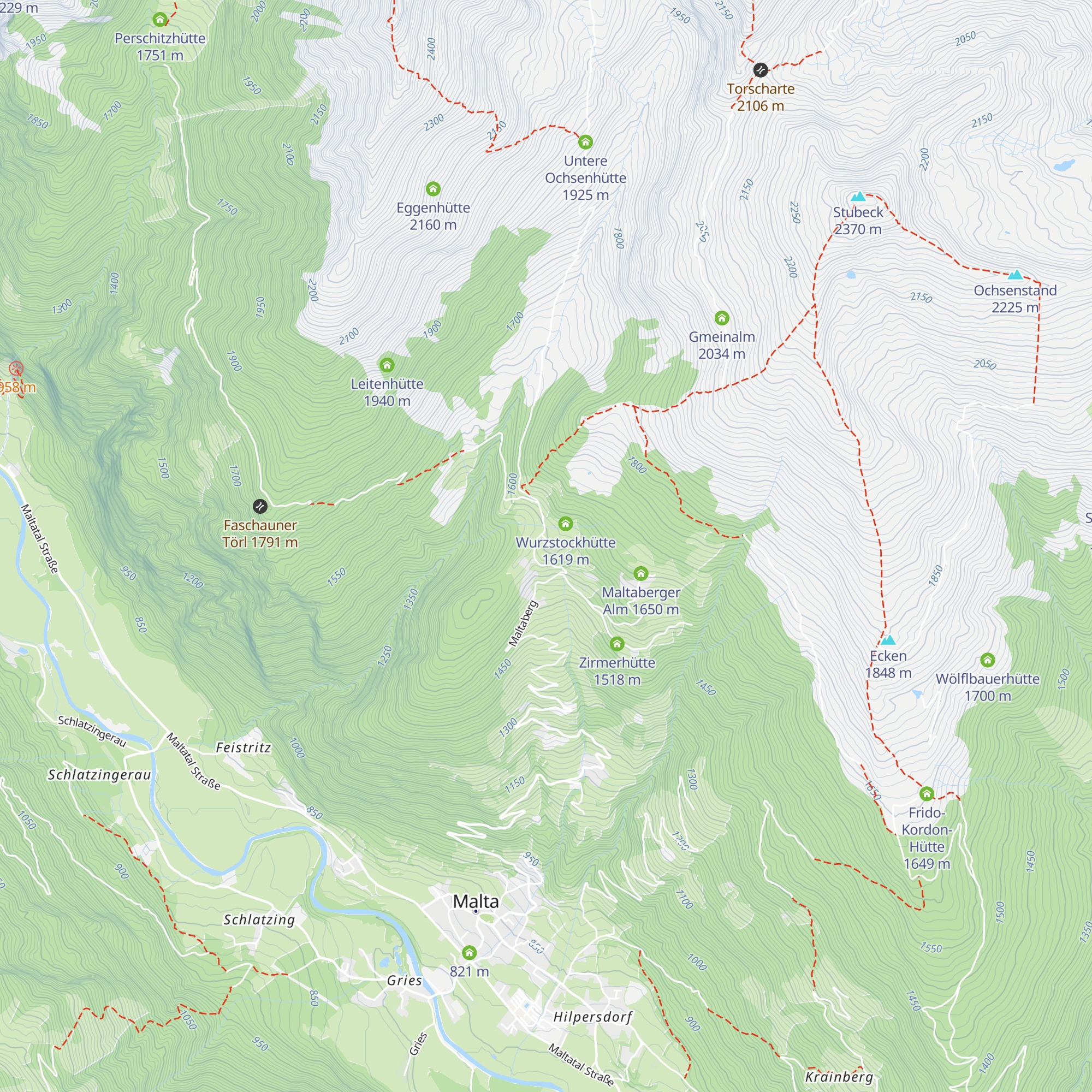 Leonhardhütte map