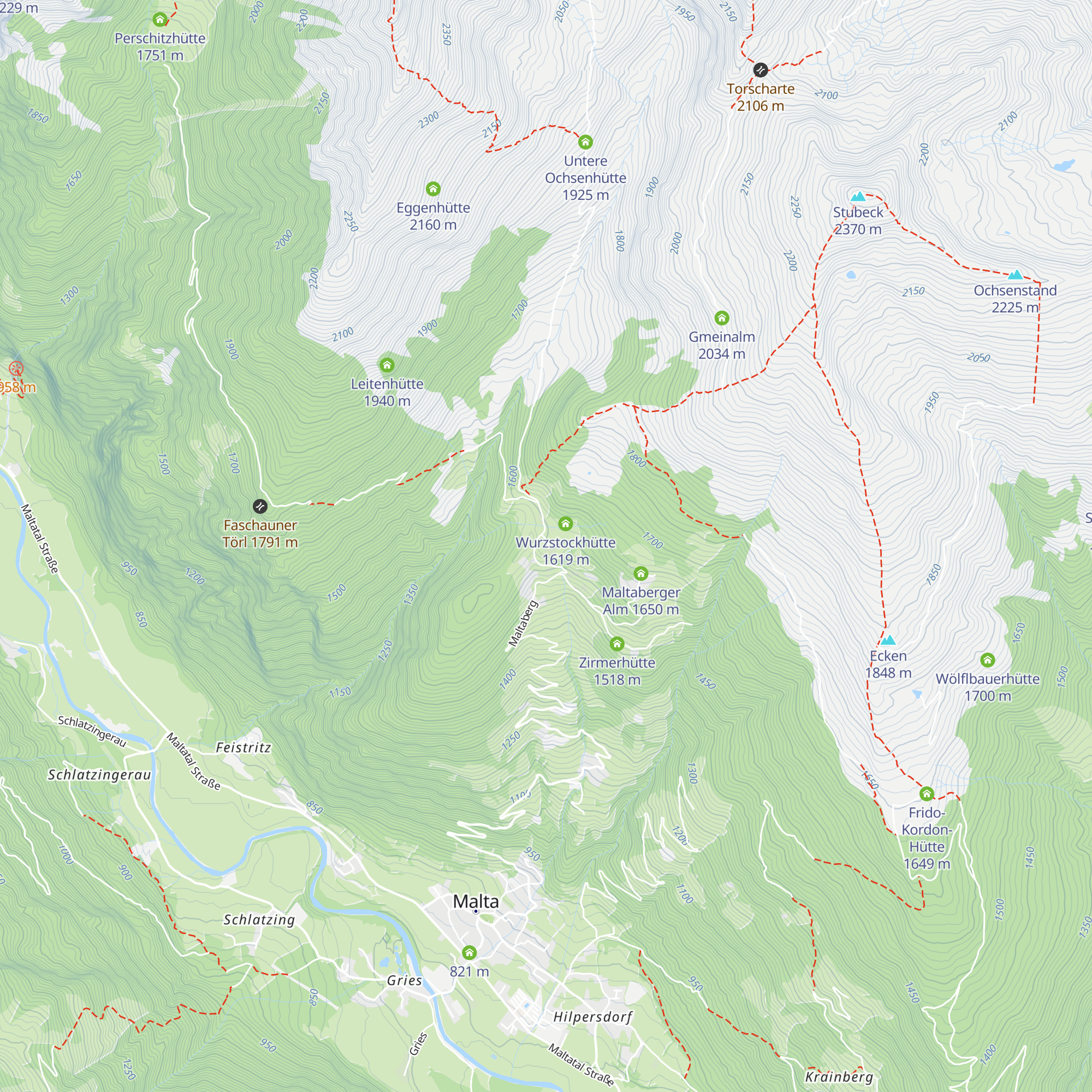 Leonhardhütte map