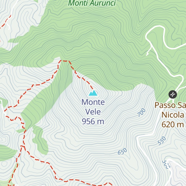 Map of Monte Vele