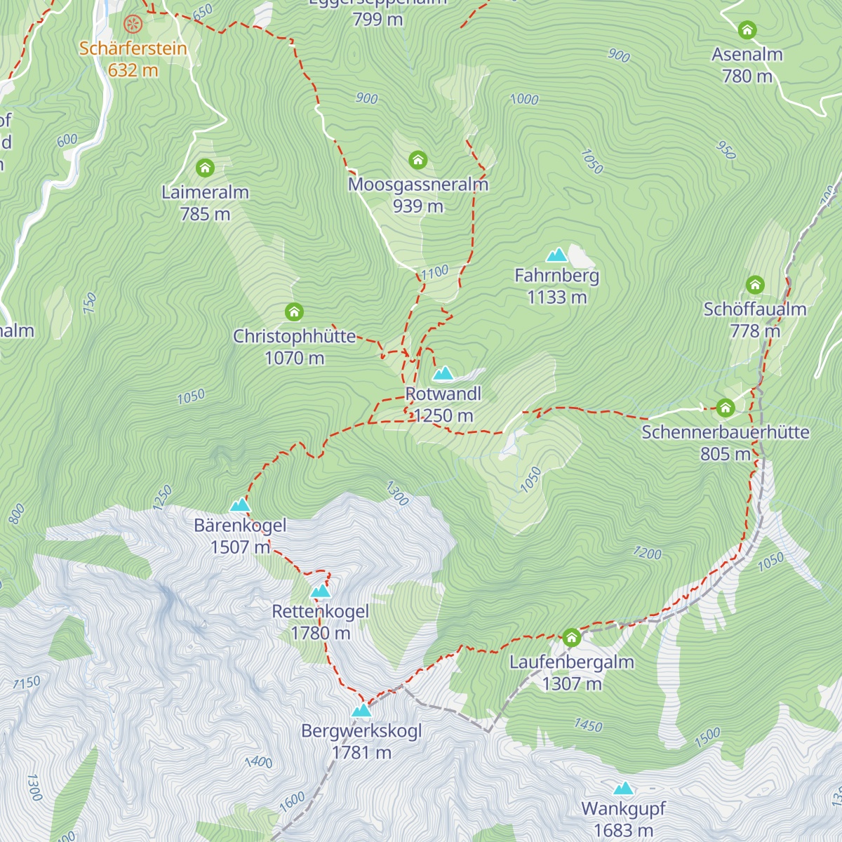 Strasserbauern Hütte map