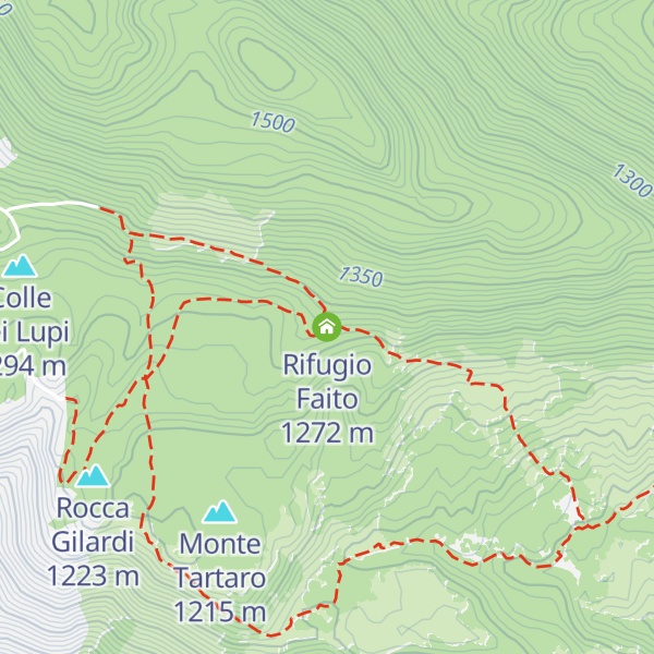 Map of Rifugio Faito