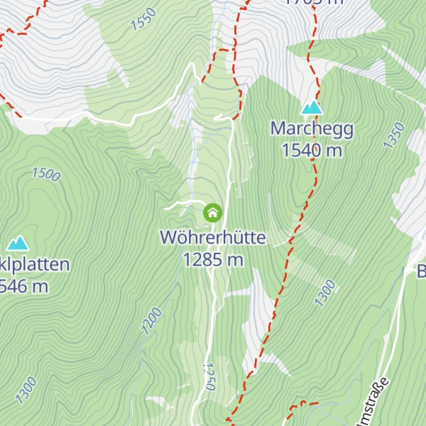 Map of Wöhrerhütte