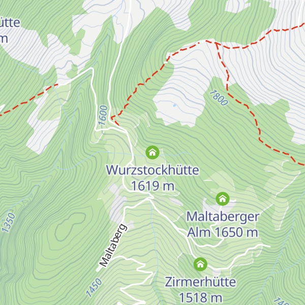 Map of Wurzstockhütte