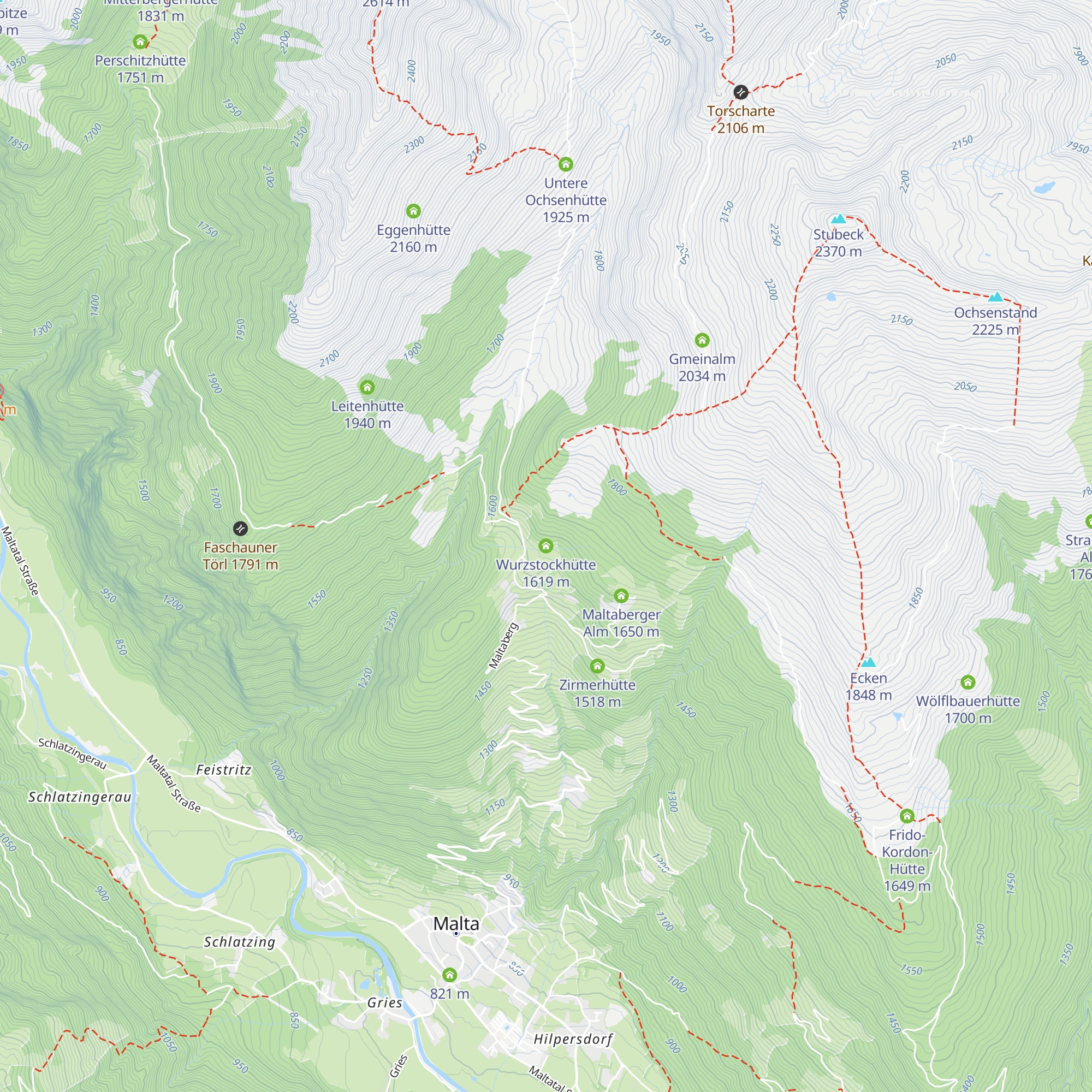 Wurzstockhütte map