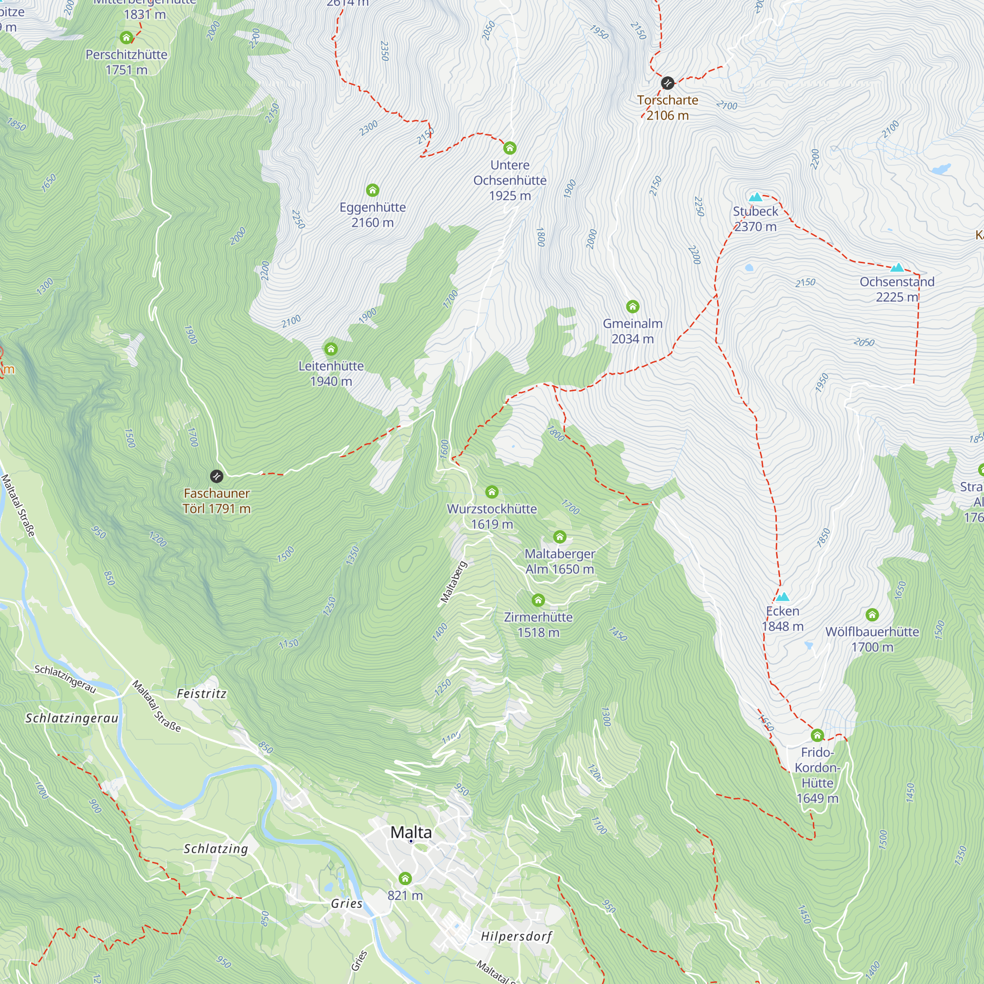 Wurzstockhütte map
