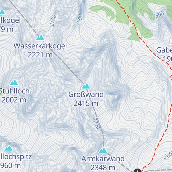 Map of Großwand