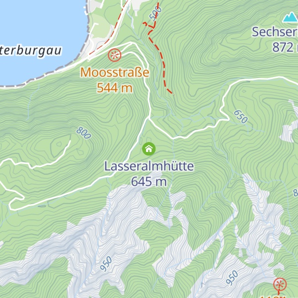 Map of Lasseralmhütte