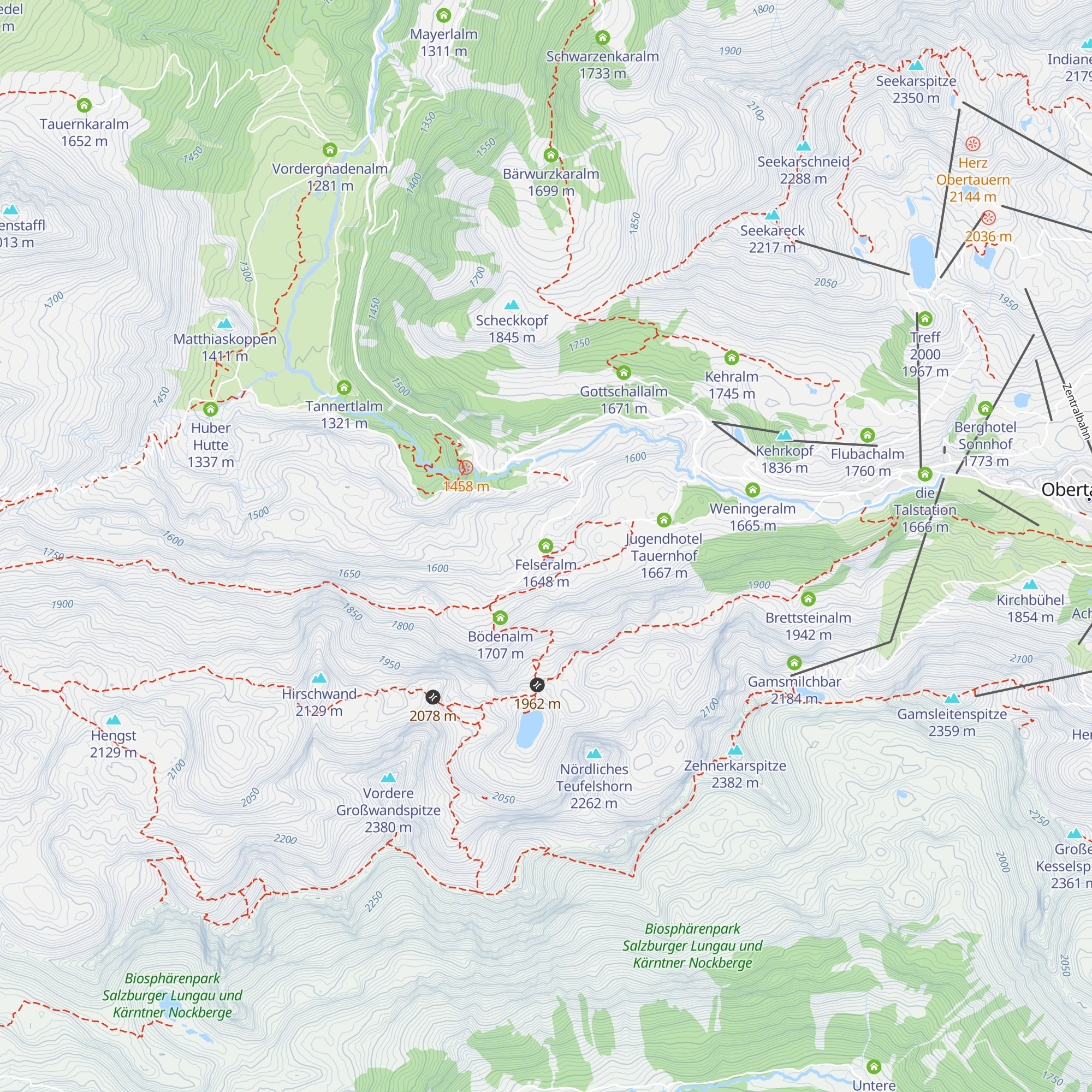 Felseralm map