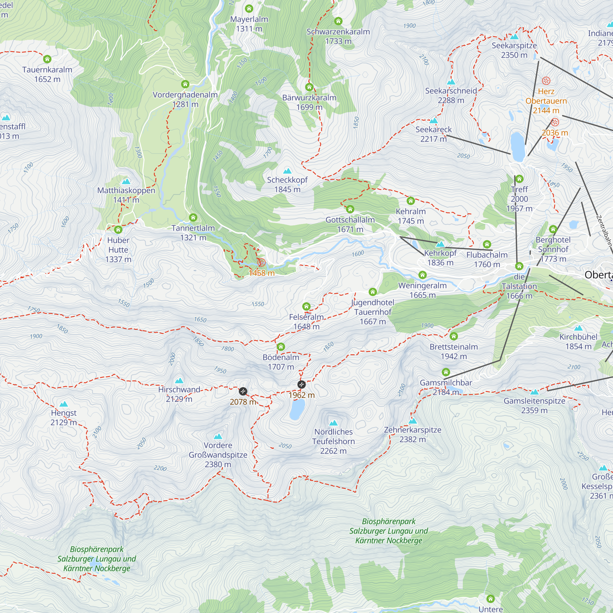 Felseralm map