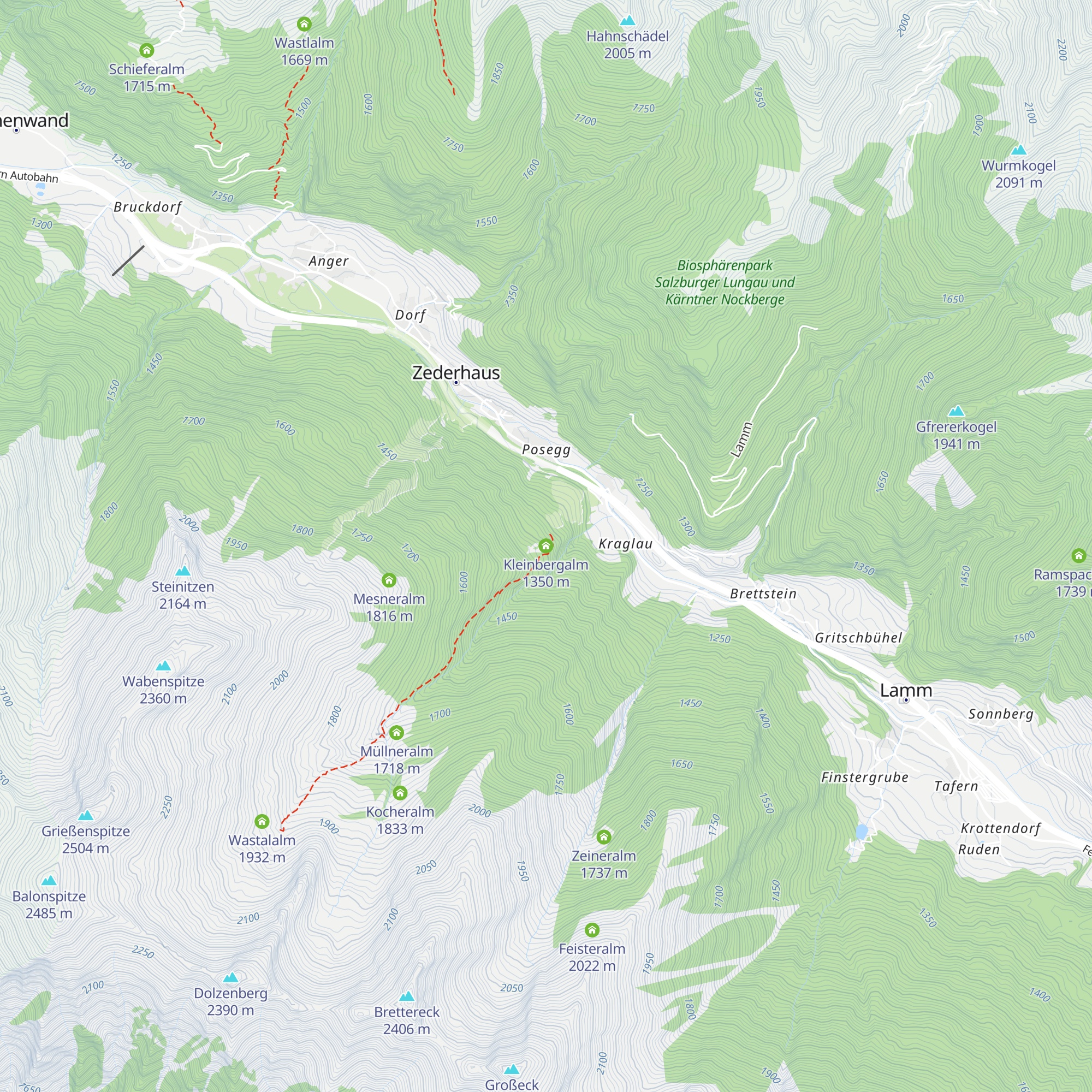 Kleinbergalm map