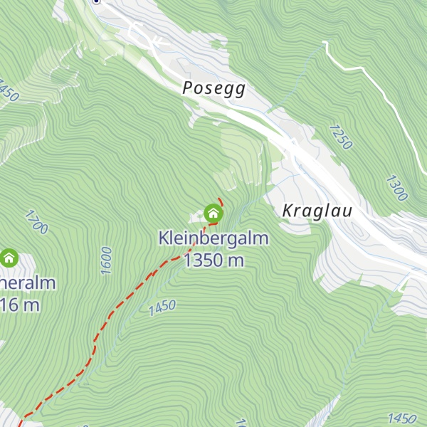 Map of Kleinbergalm