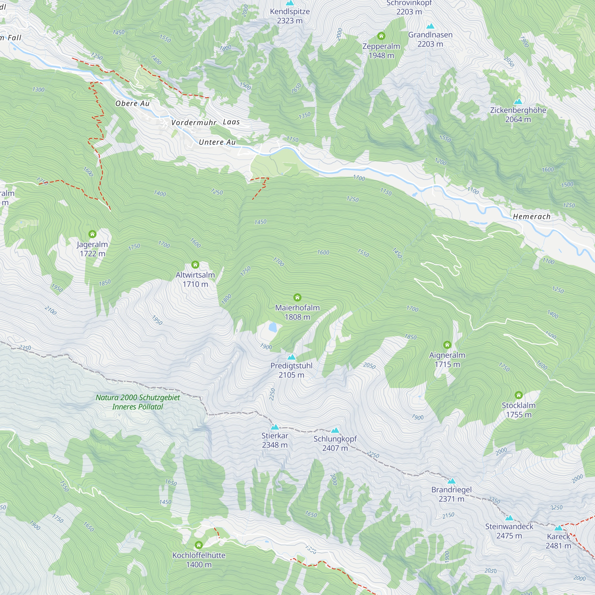 Maierhofalm map