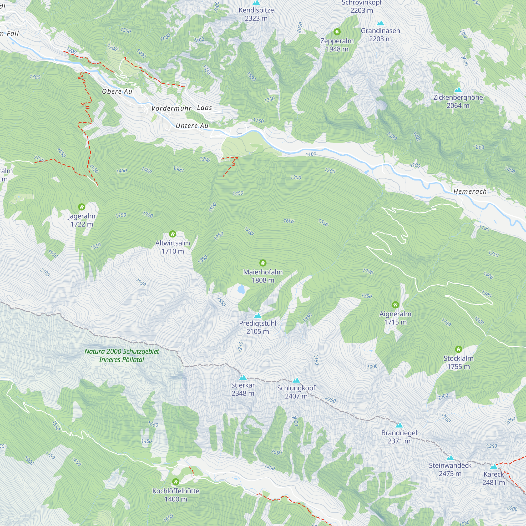 Maierhofalm map