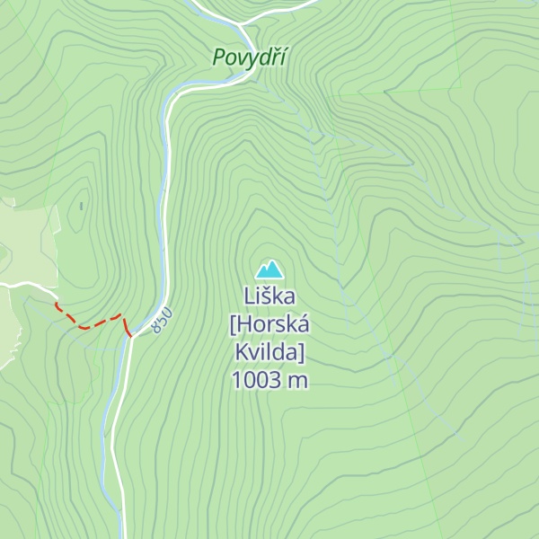 Map of Liška [Horská Kvilda]