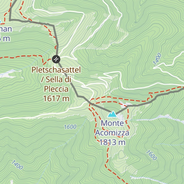 Map of Achomitzer Alm